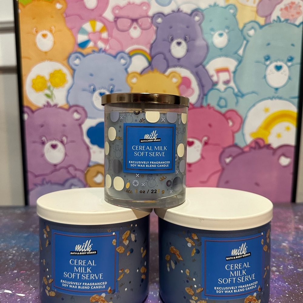 Milk Cereal Milk Soft Serve Candle Set